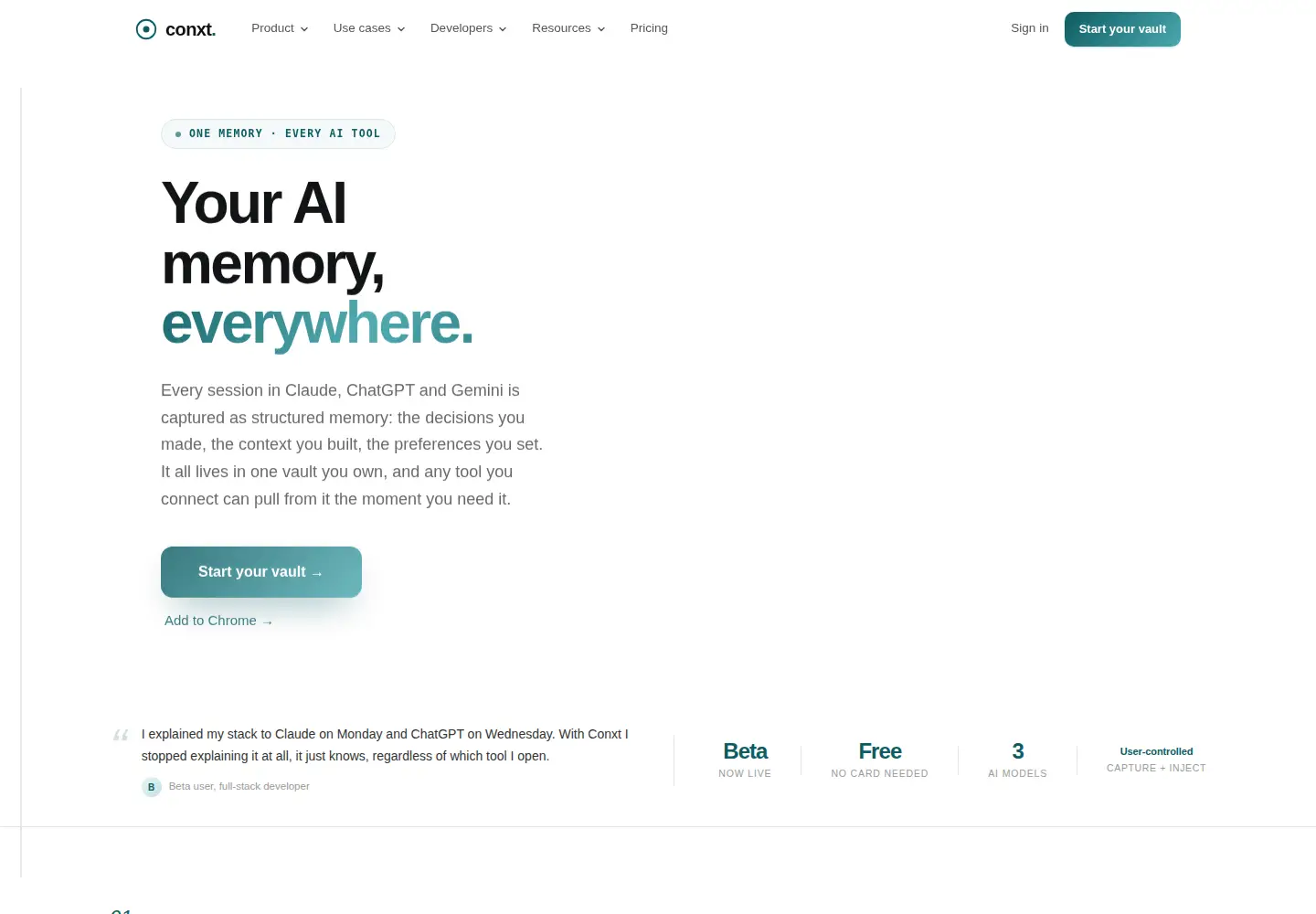 Screenshot of conxt.dev
