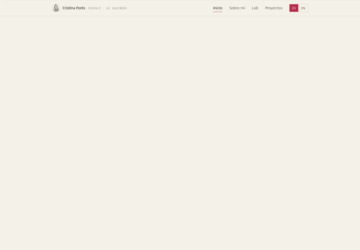 Screenshot of cristinafores.dev