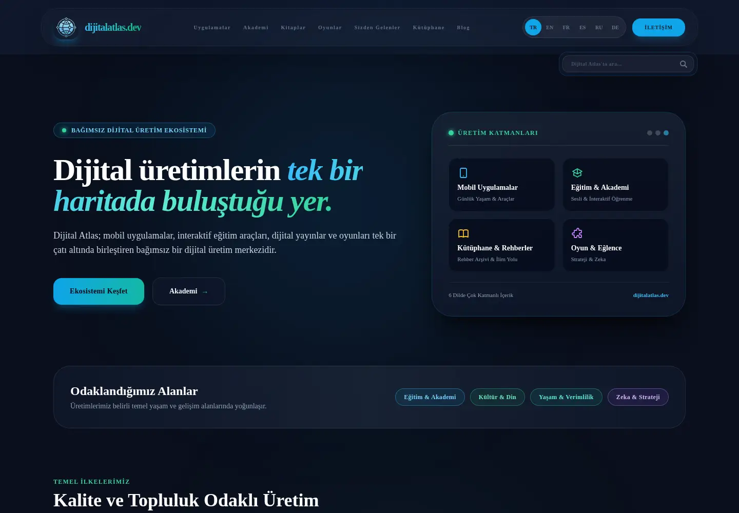 Screenshot of dijitalatlas.dev