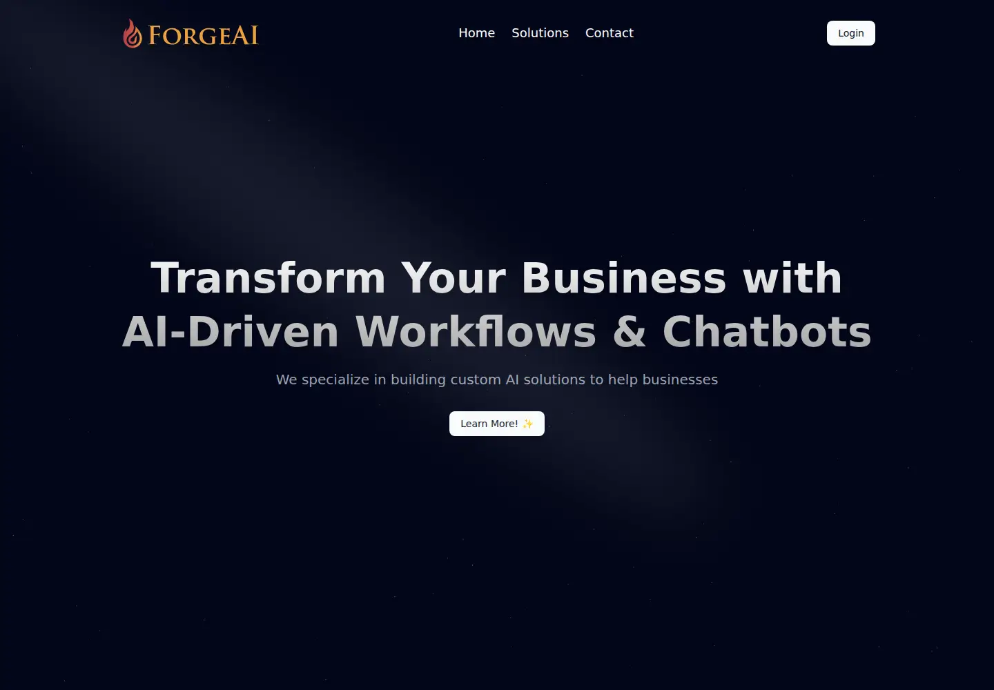 Screenshot of forgeai.dev