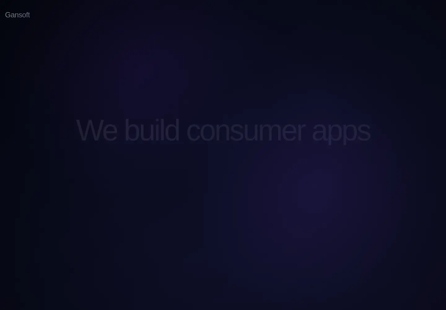 Captured homepage of gansoft.dev in the current scan