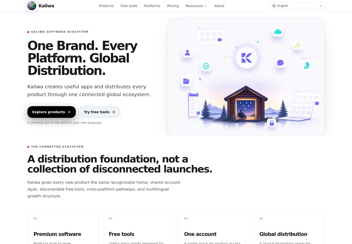 Captured homepage of kaliwa.dev in the current scan