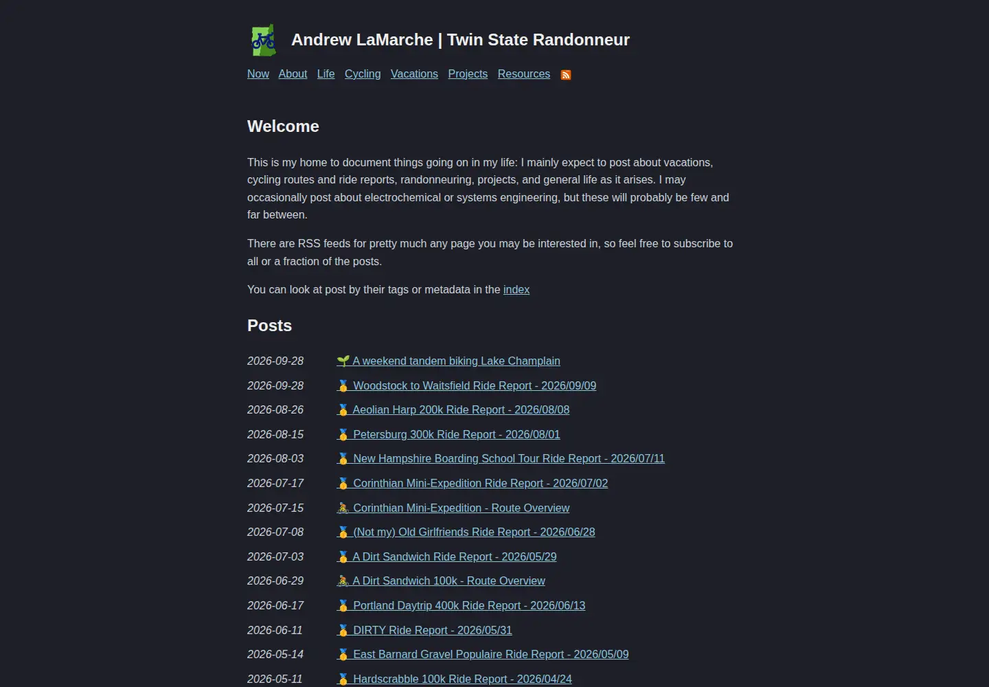 Screenshot of lamarche.dev
