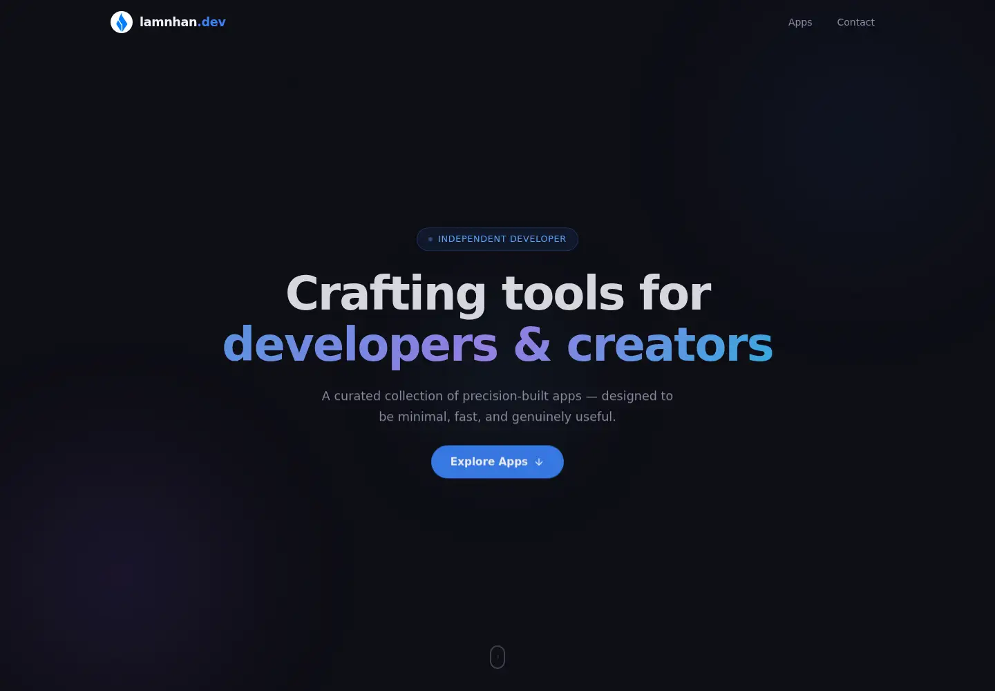 Screenshot of lamnhan.dev