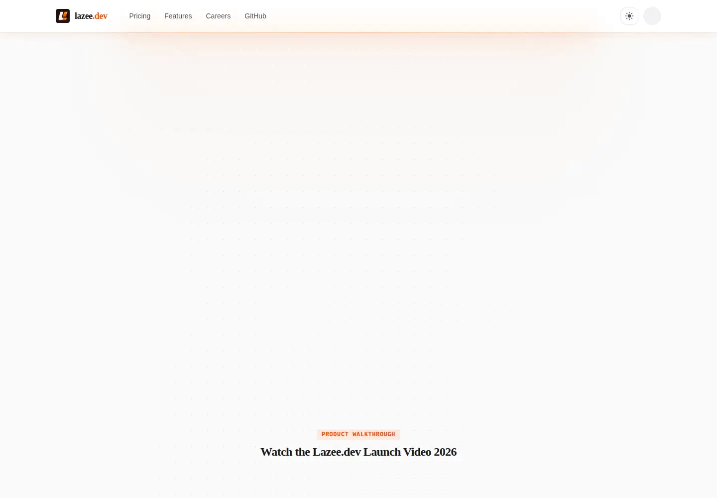Screenshot of lazee.dev