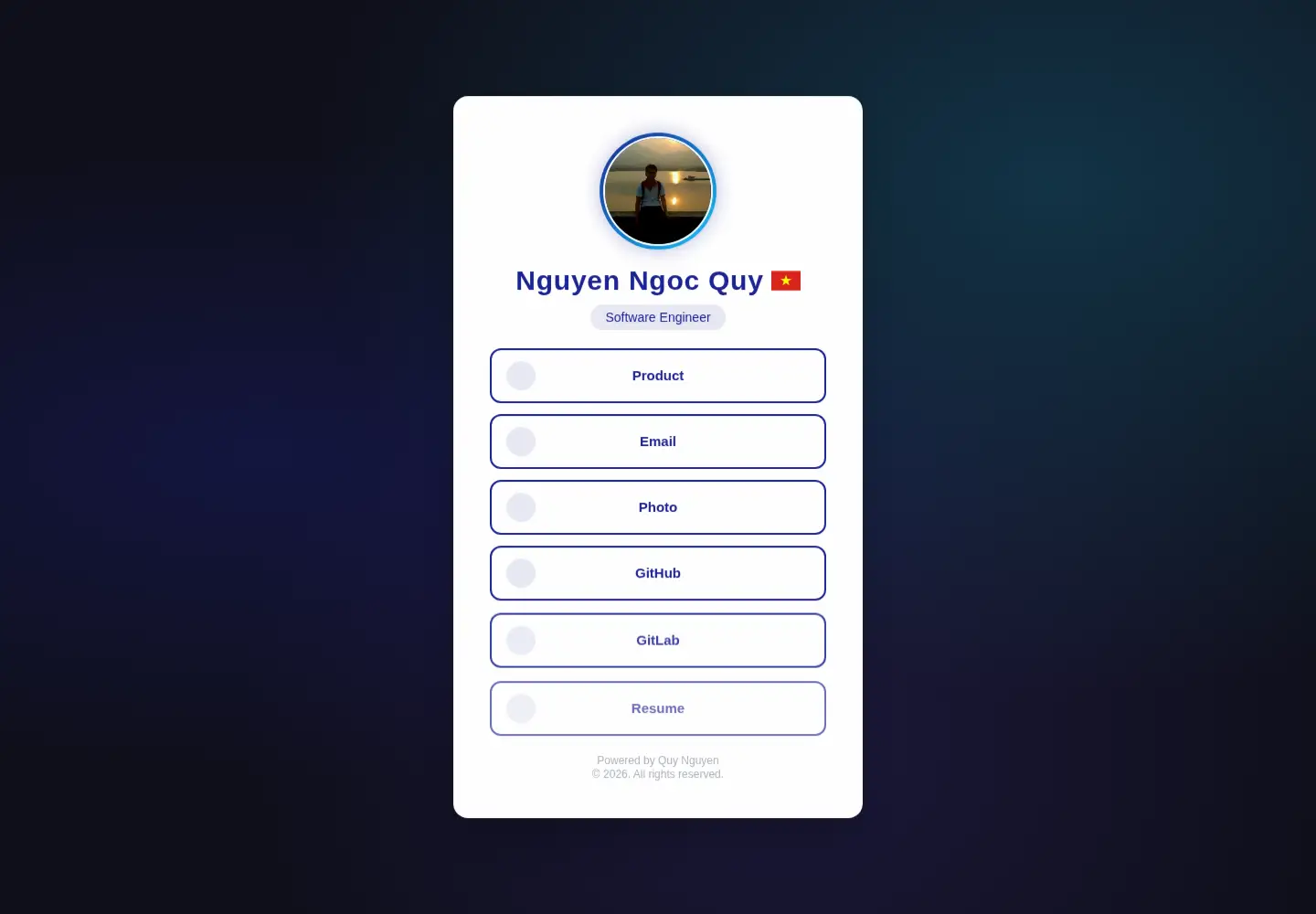 Screenshot of ngocquy.dev