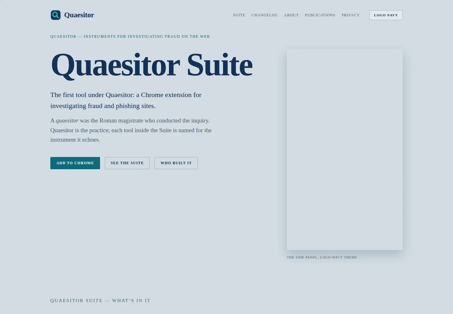 Screenshot of quaesitor.dev