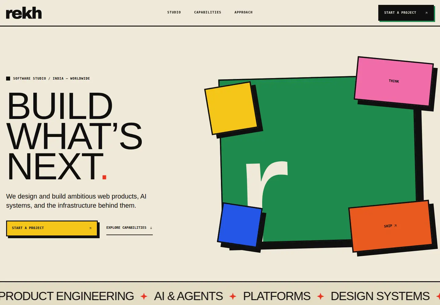 Captured homepage of rekh.dev in the current scan