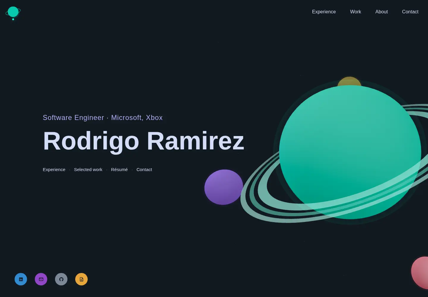 Screenshot of rodrigoramirez.dev