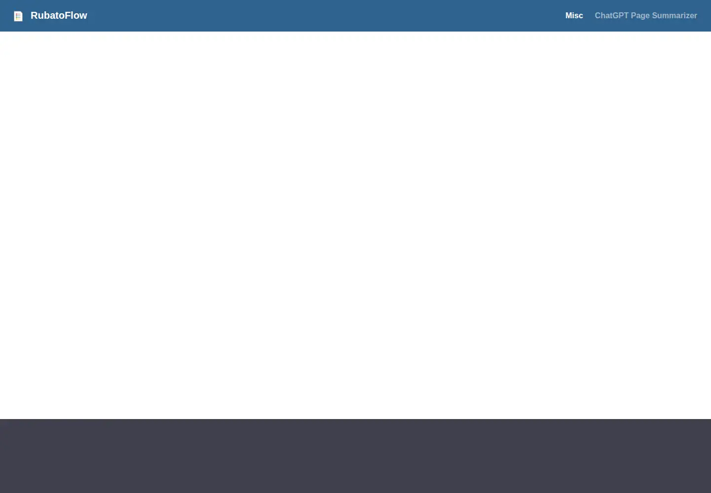 Screenshot of rubatoflow.dev
