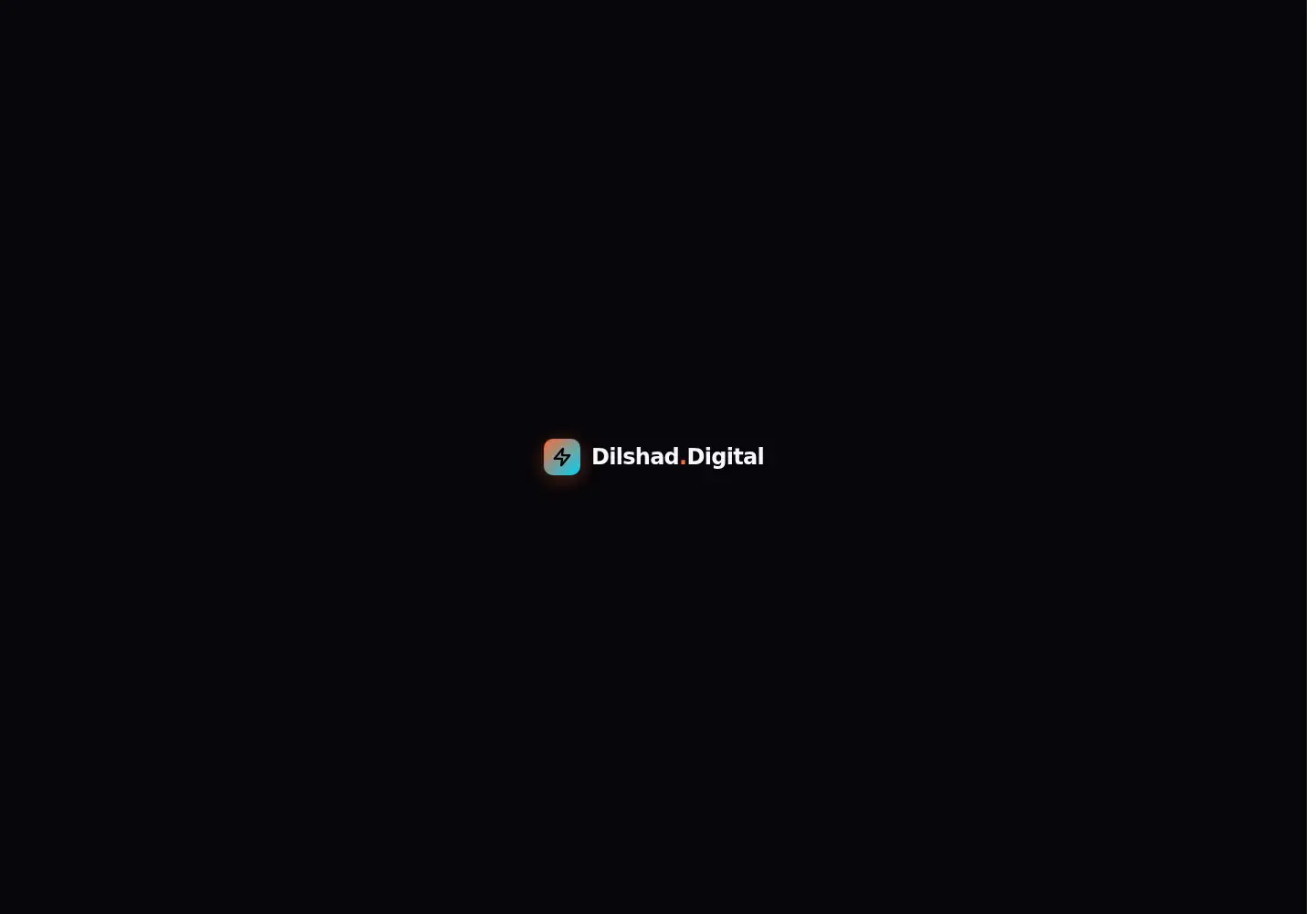 Captured homepage of dilshad.digital in the current scan