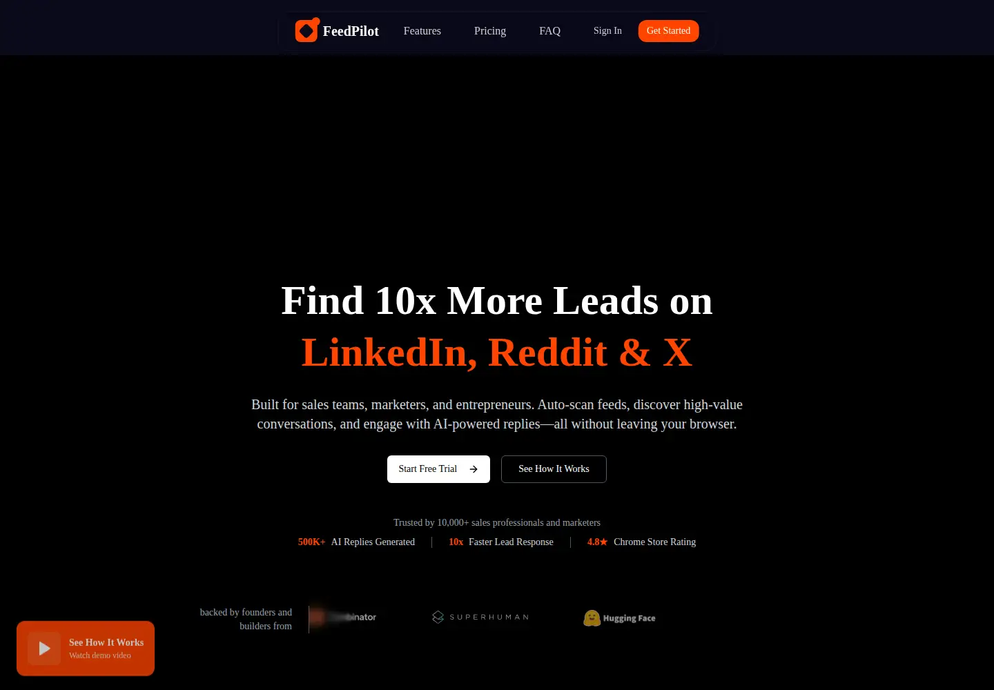 Screenshot of feedpilot.digital