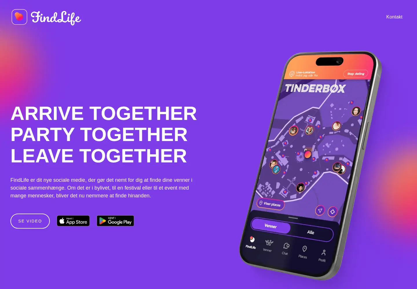 Screenshot of findlife.dk