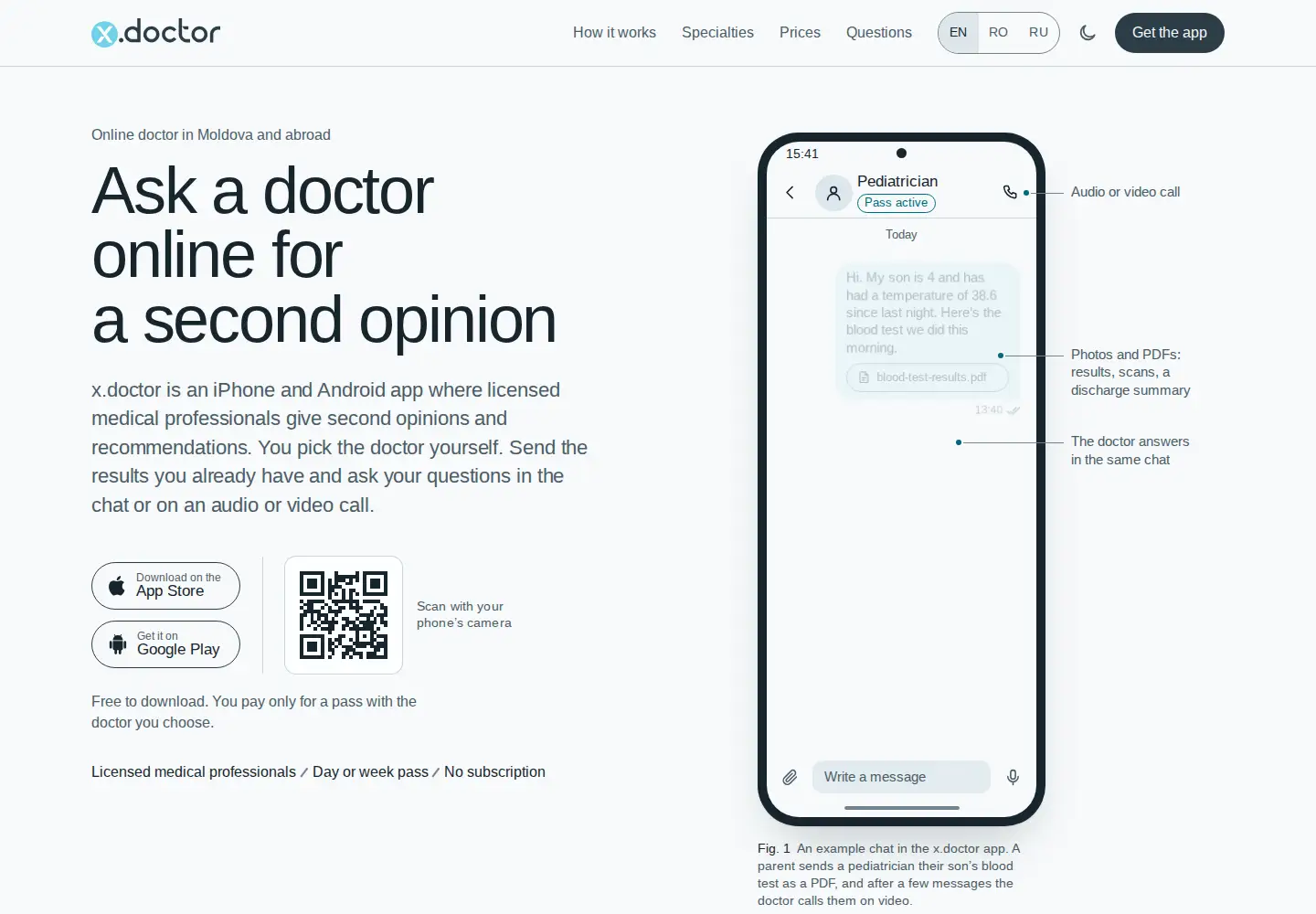 Screenshot of x.doctor