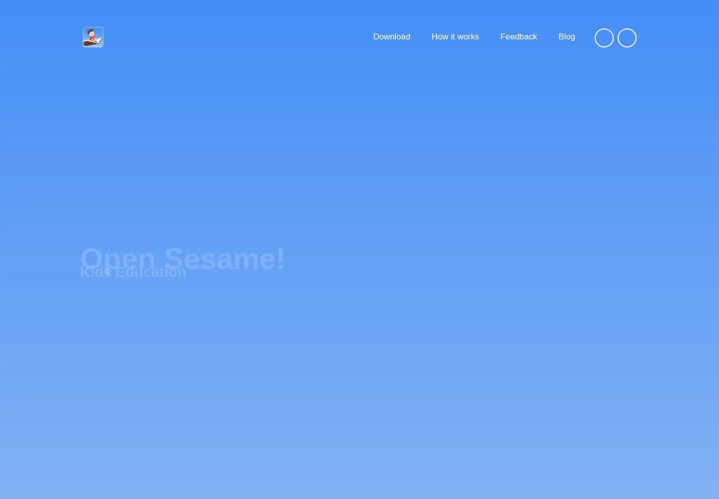 Captured homepage of opensesame.education in the current scan