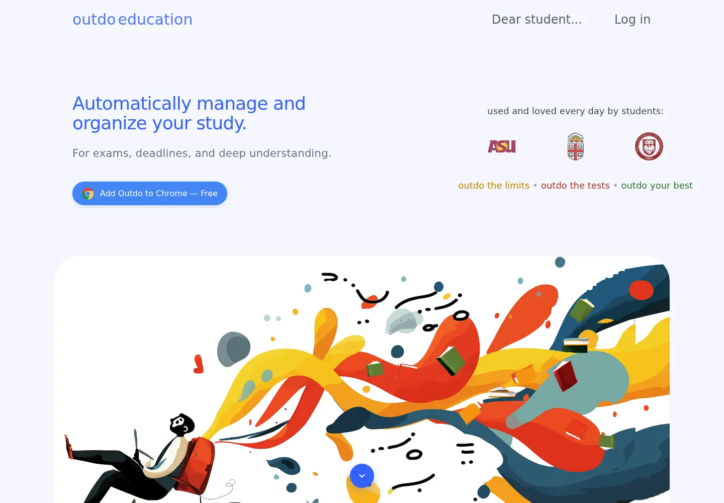 Screenshot of outdo.education