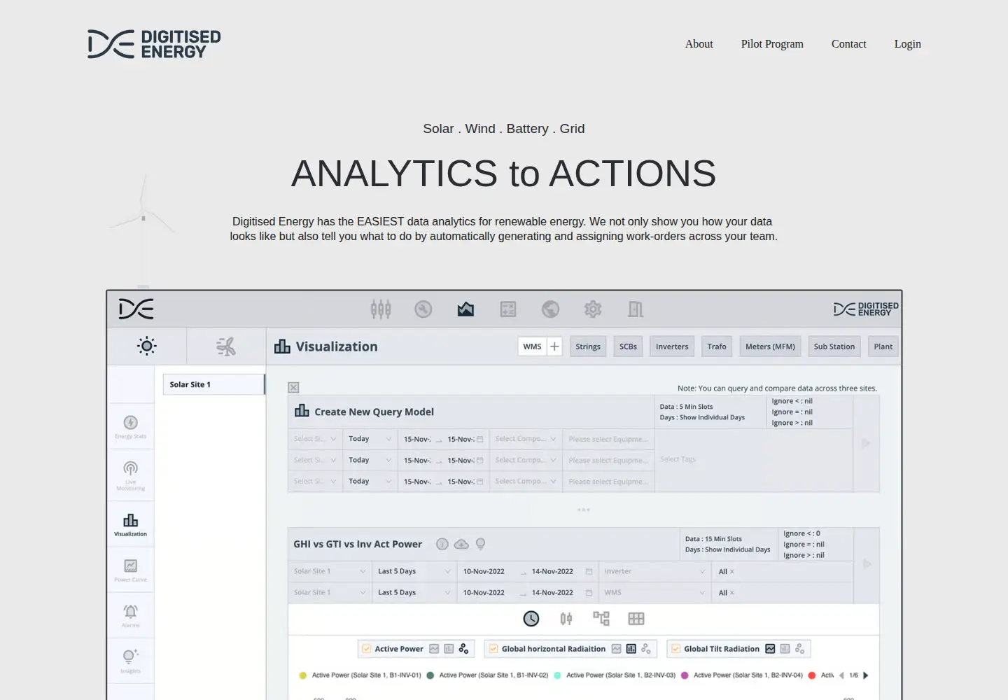 Screenshot of digitised.energy