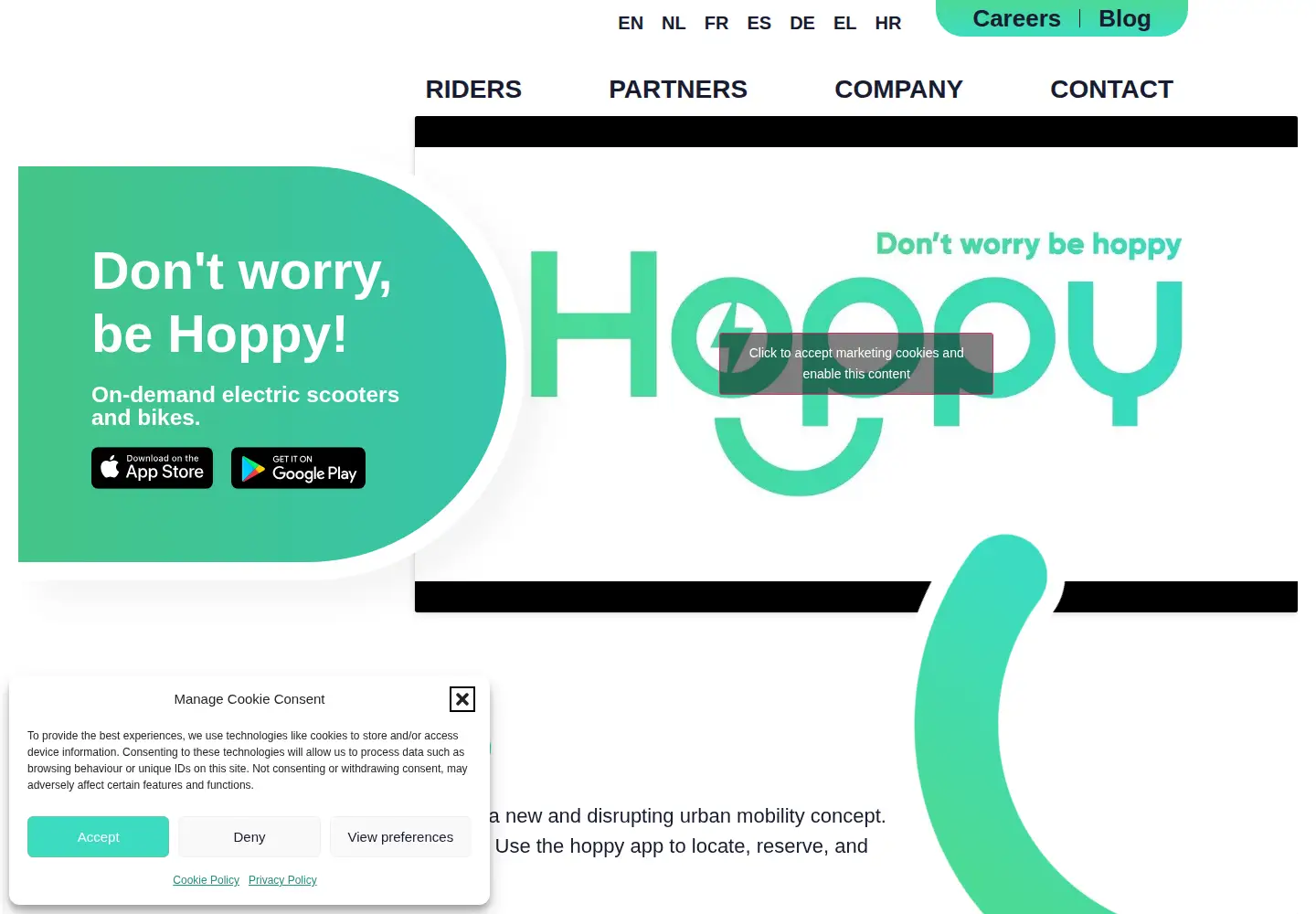 Screenshot of behoppy.es