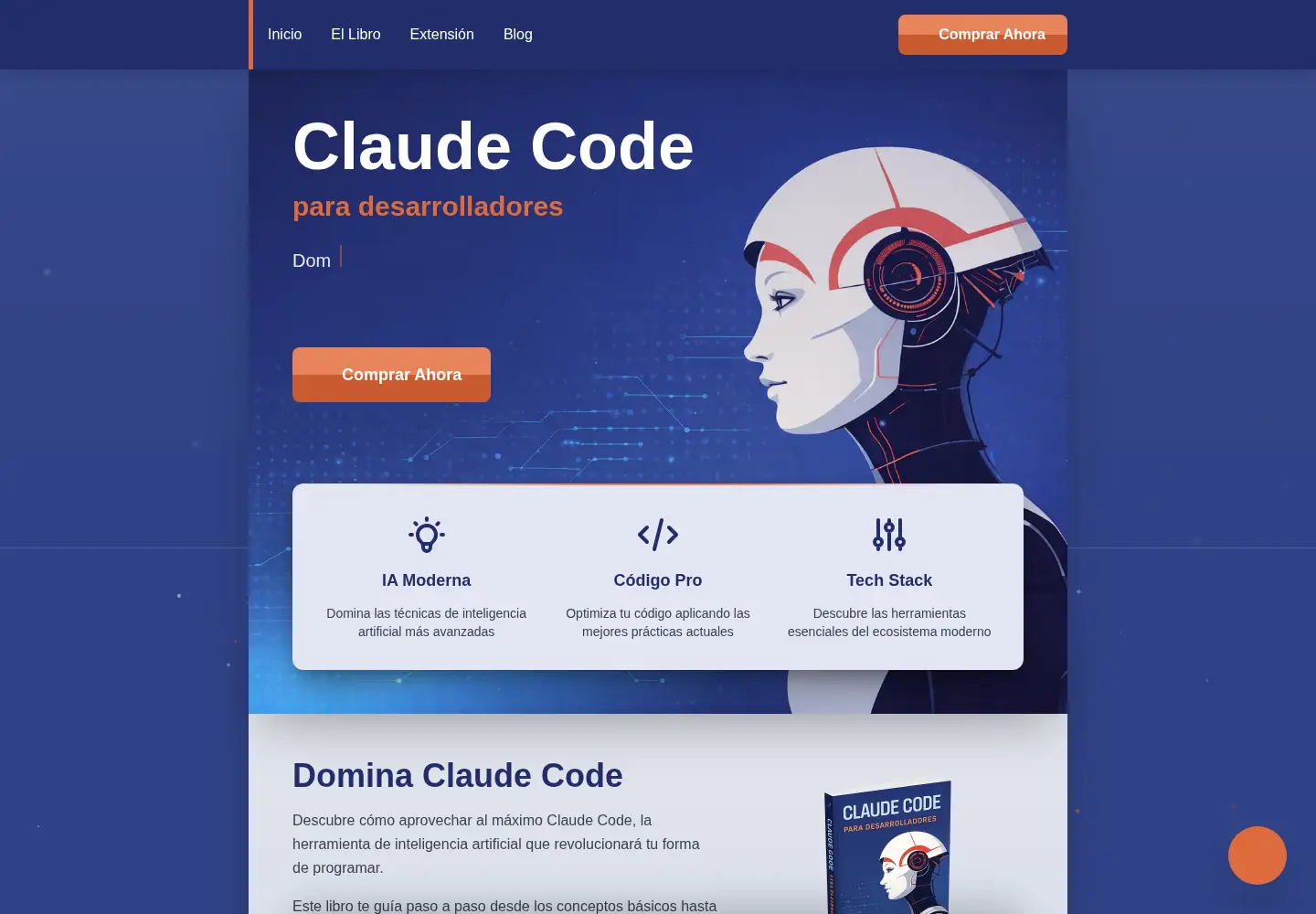 Captured homepage of claudecode.es in the current scan