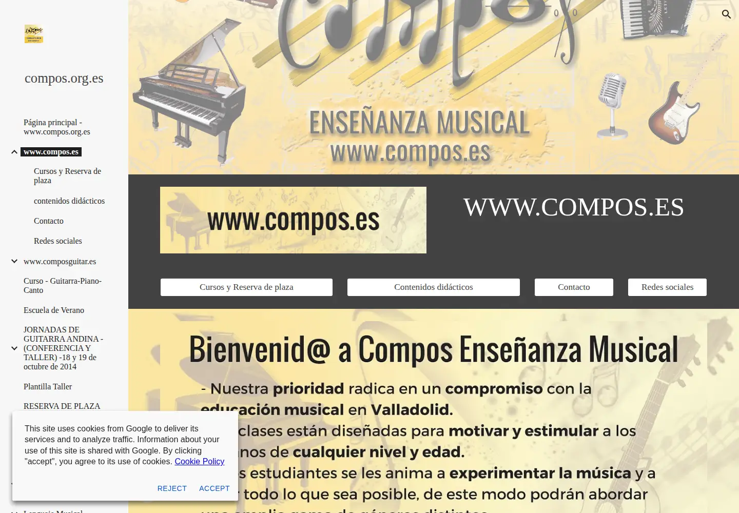 Screenshot of compos.com.es
