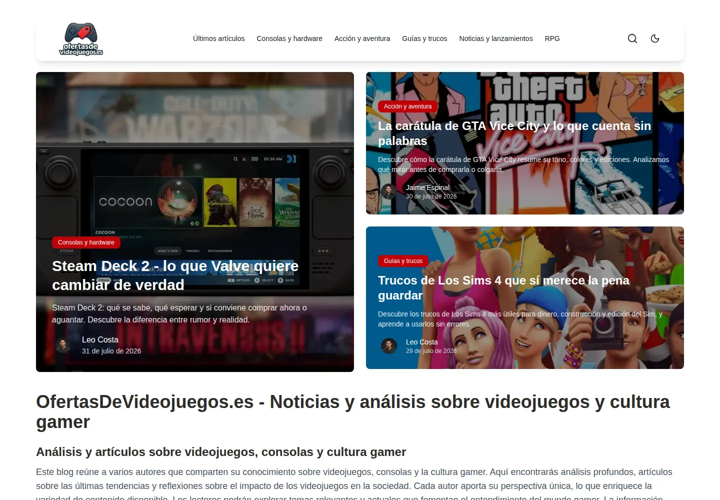 Screenshot of ofertasdevideojuegos.es