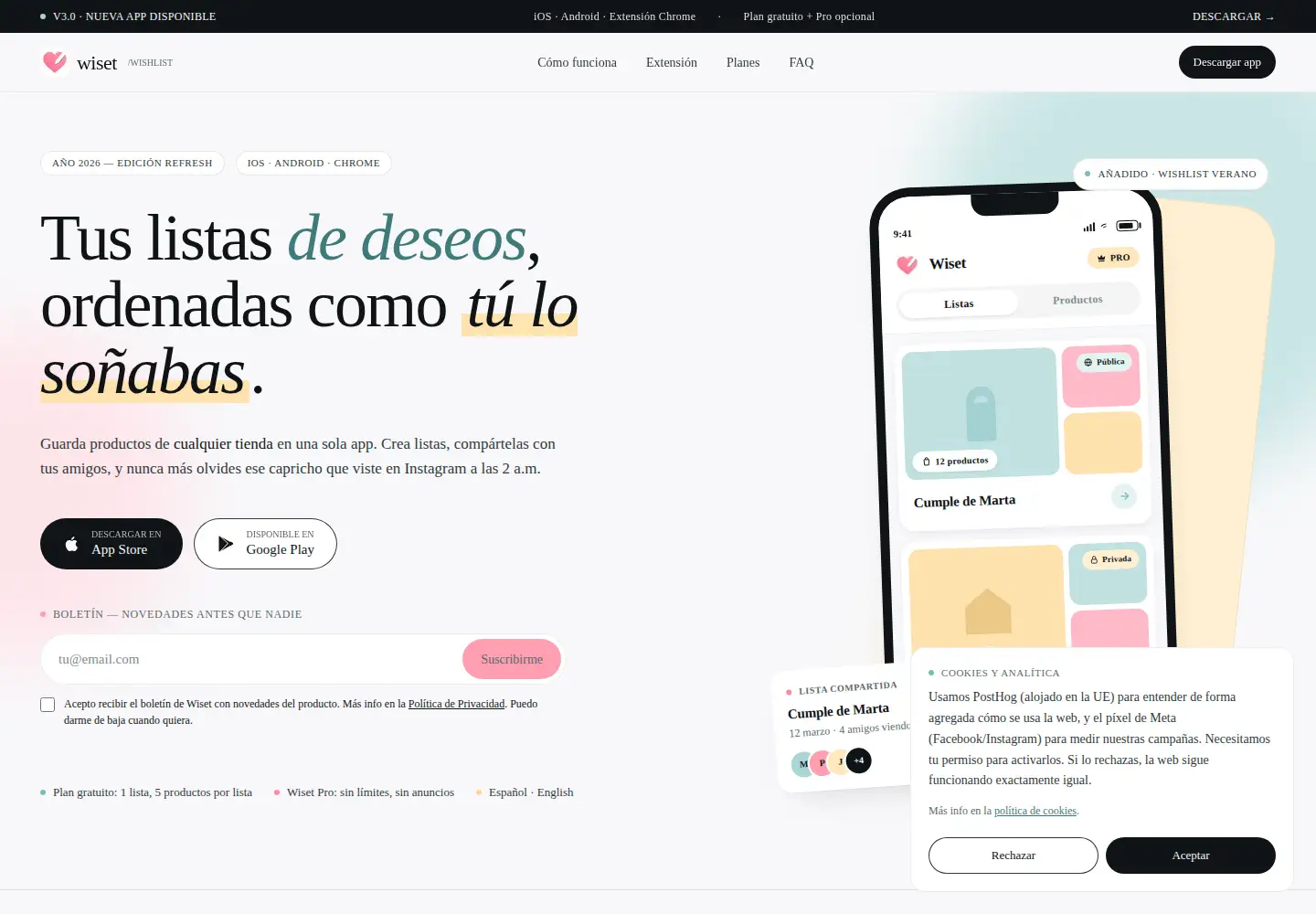 Screenshot of wiset.es