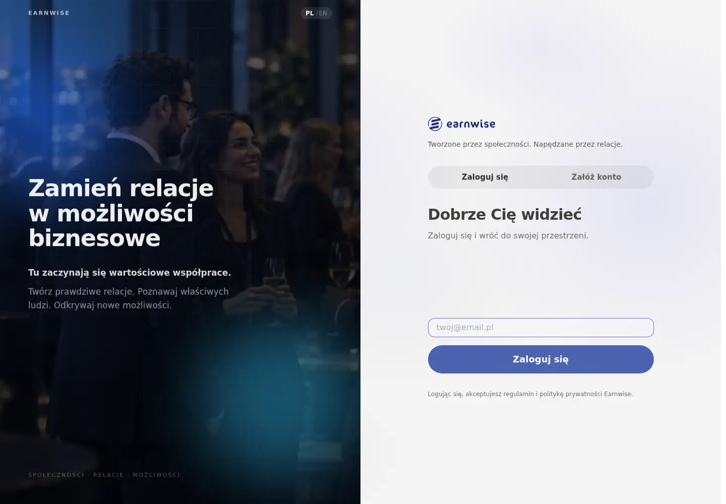 Captured homepage of earnwise.eu in the current scan