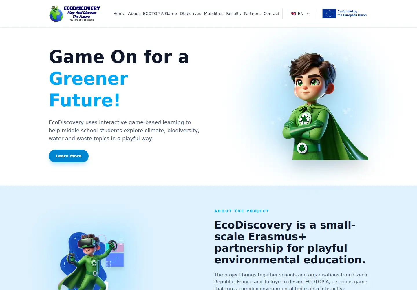 Screenshot of ecodiscovery.eu