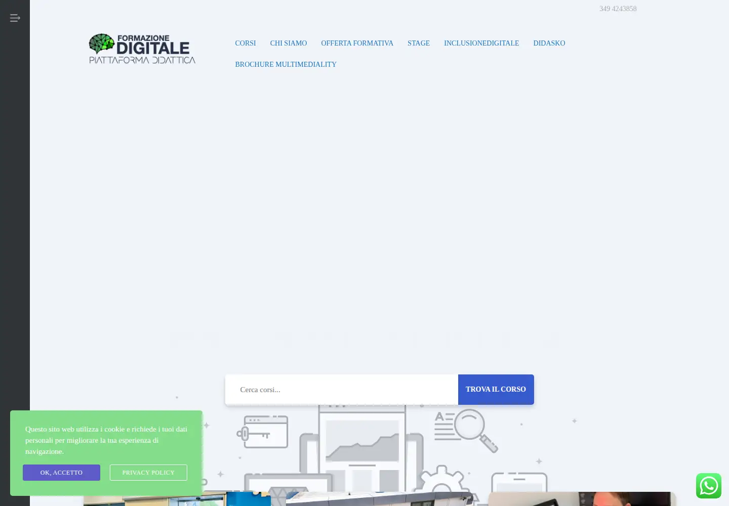Screenshot of formazionedigitale.eu