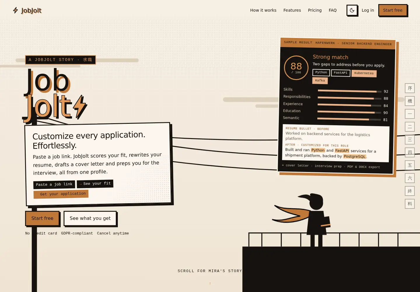Captured homepage of jobjolt.eu in the current scan