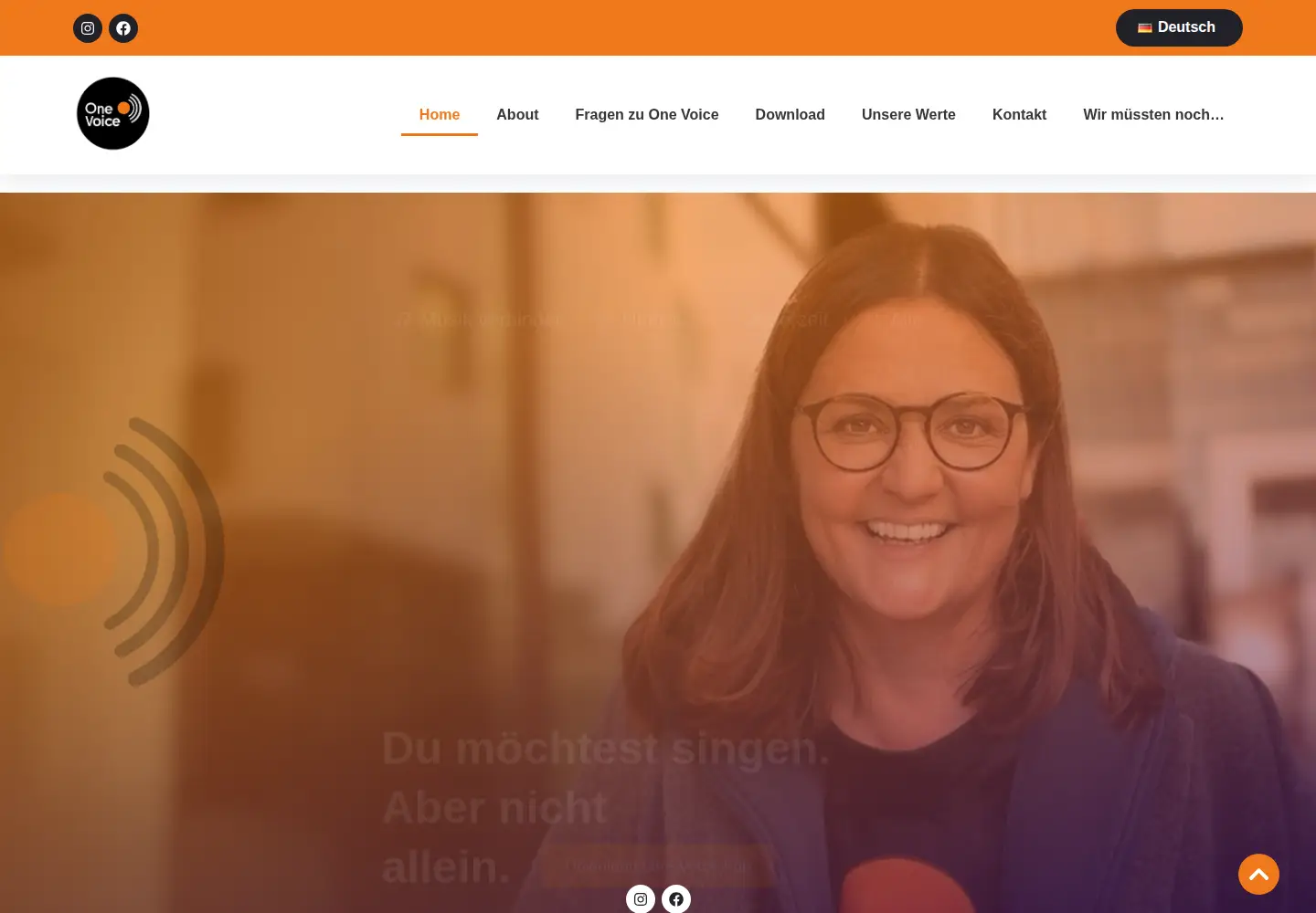 Screenshot of onevoice.family