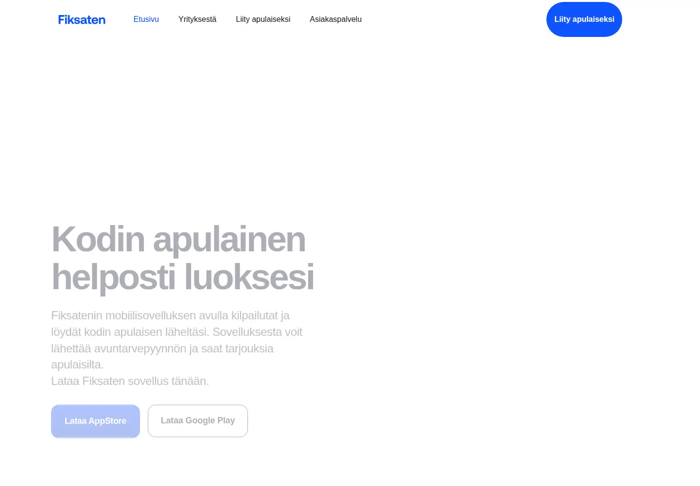 Screenshot of fiksaten.fi
