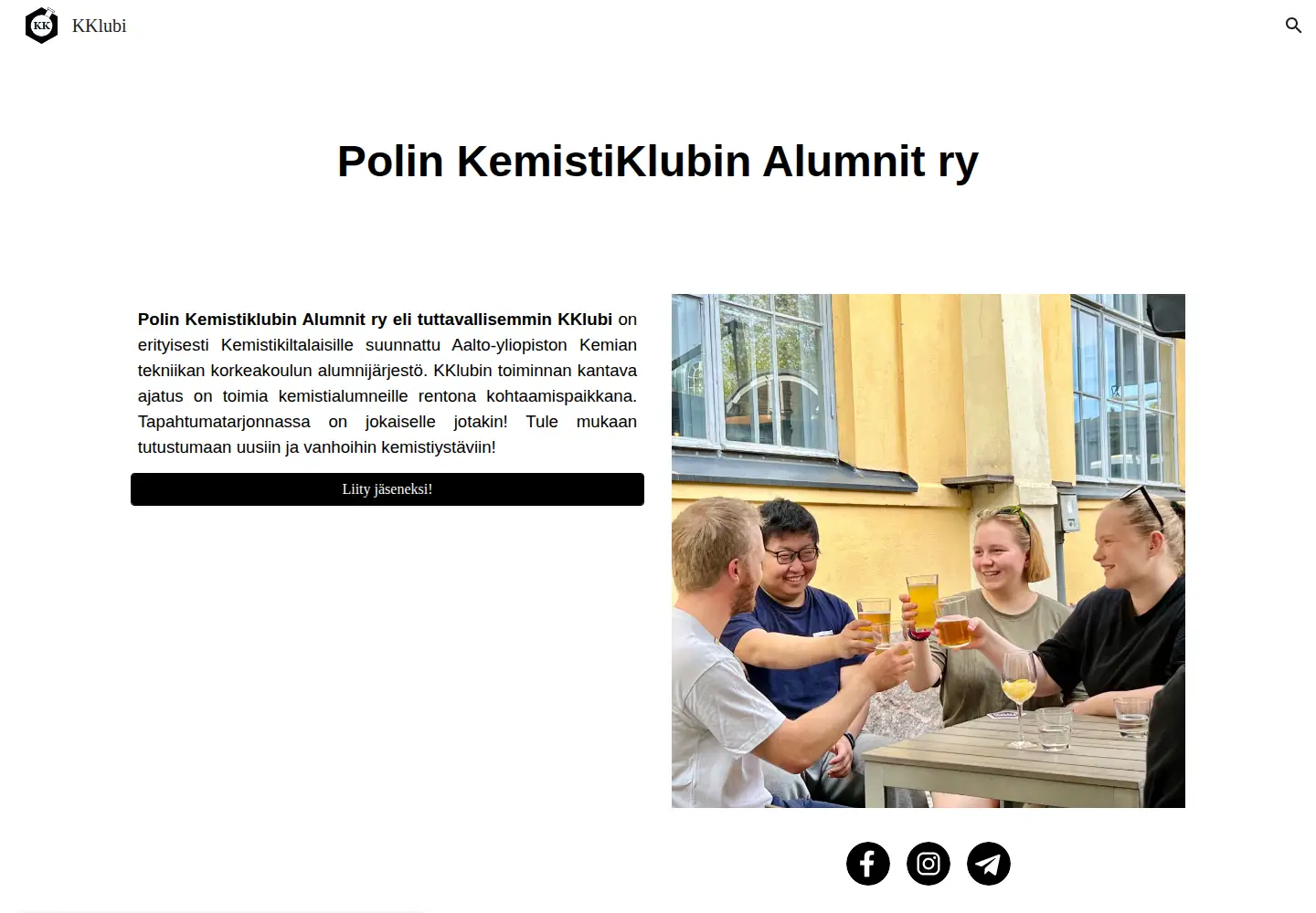 Screenshot of kemistiklubi.fi