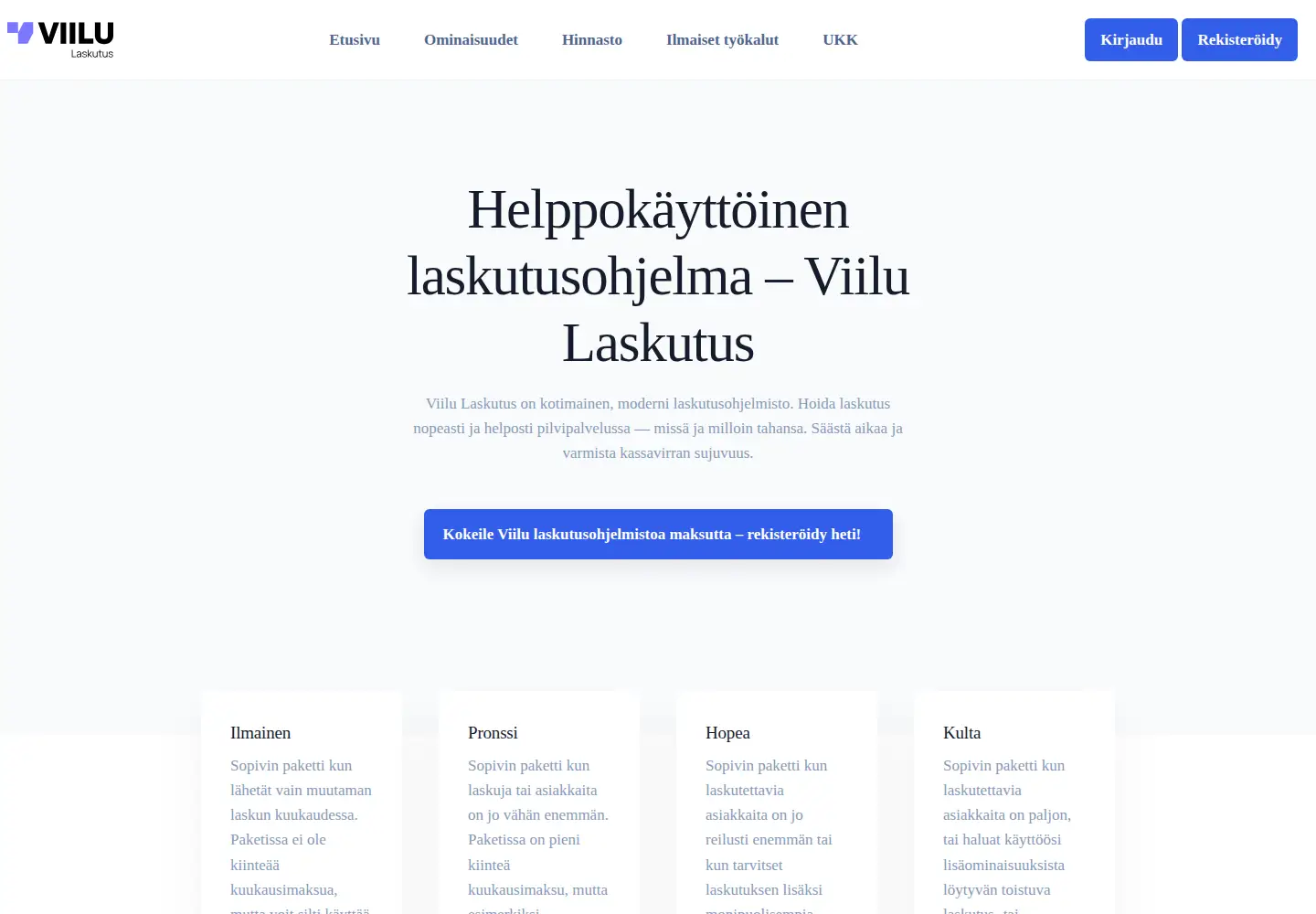 Screenshot of laskux.fi