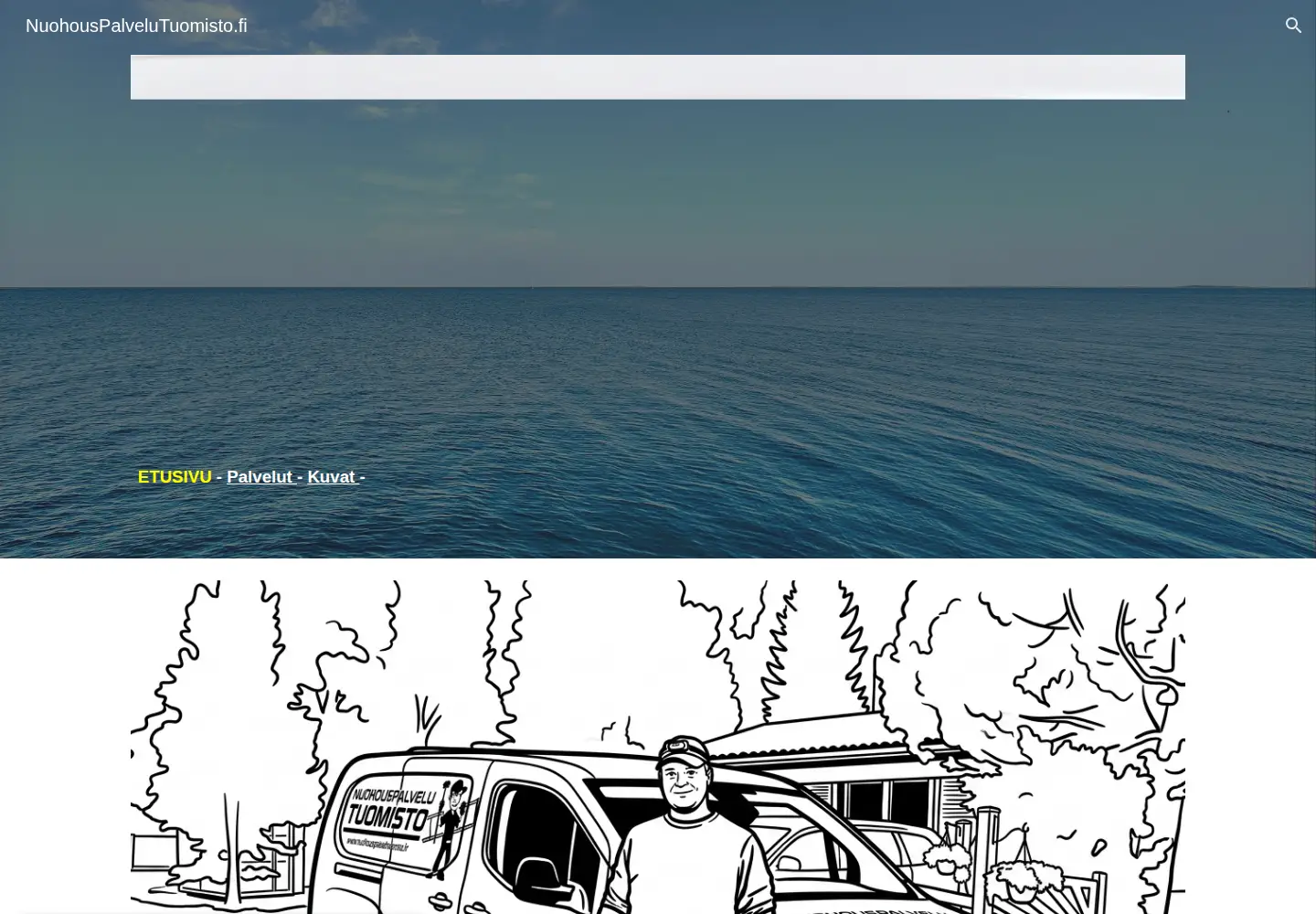 Captured homepage of nuohouspalvelutuomisto.fi in the current scan