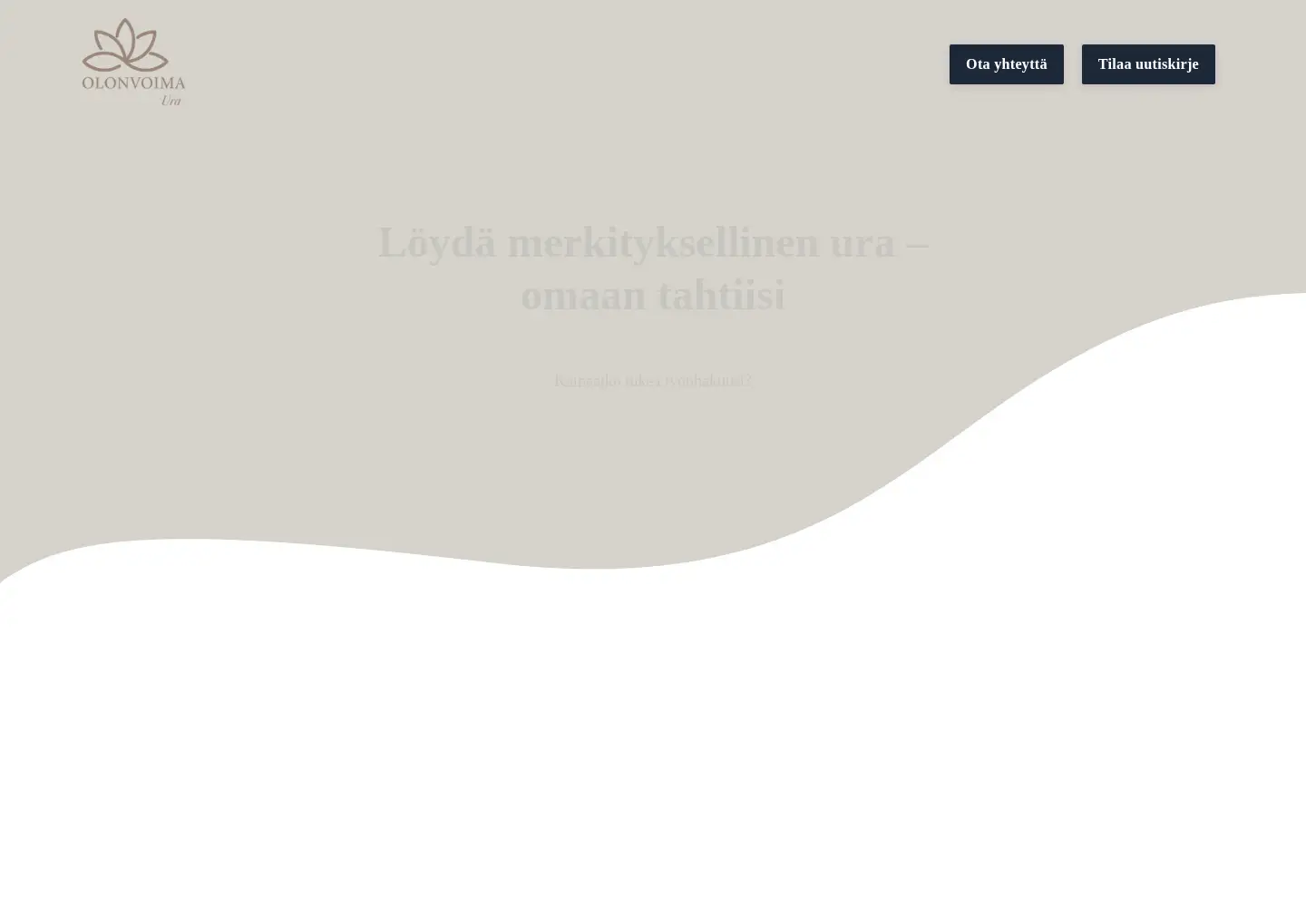 Captured homepage of olonvoima.fi in the current scan