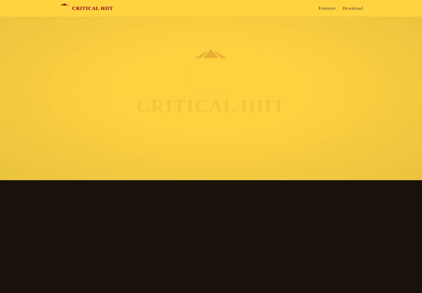 Screenshot of criticalhiit.fit