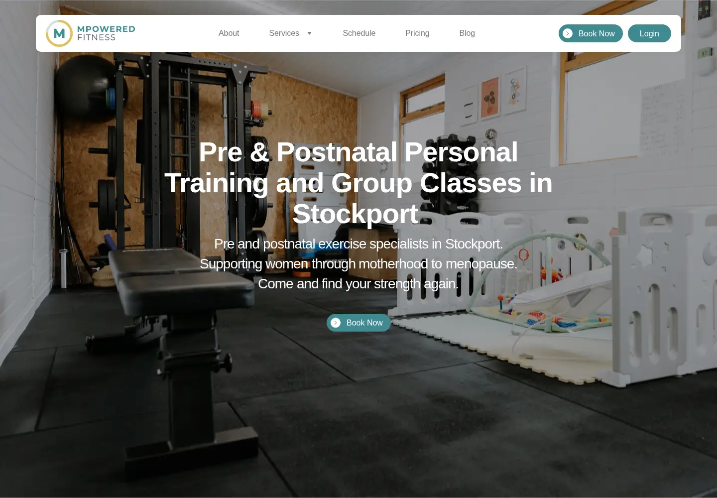 Screenshot of mpowered.fitness