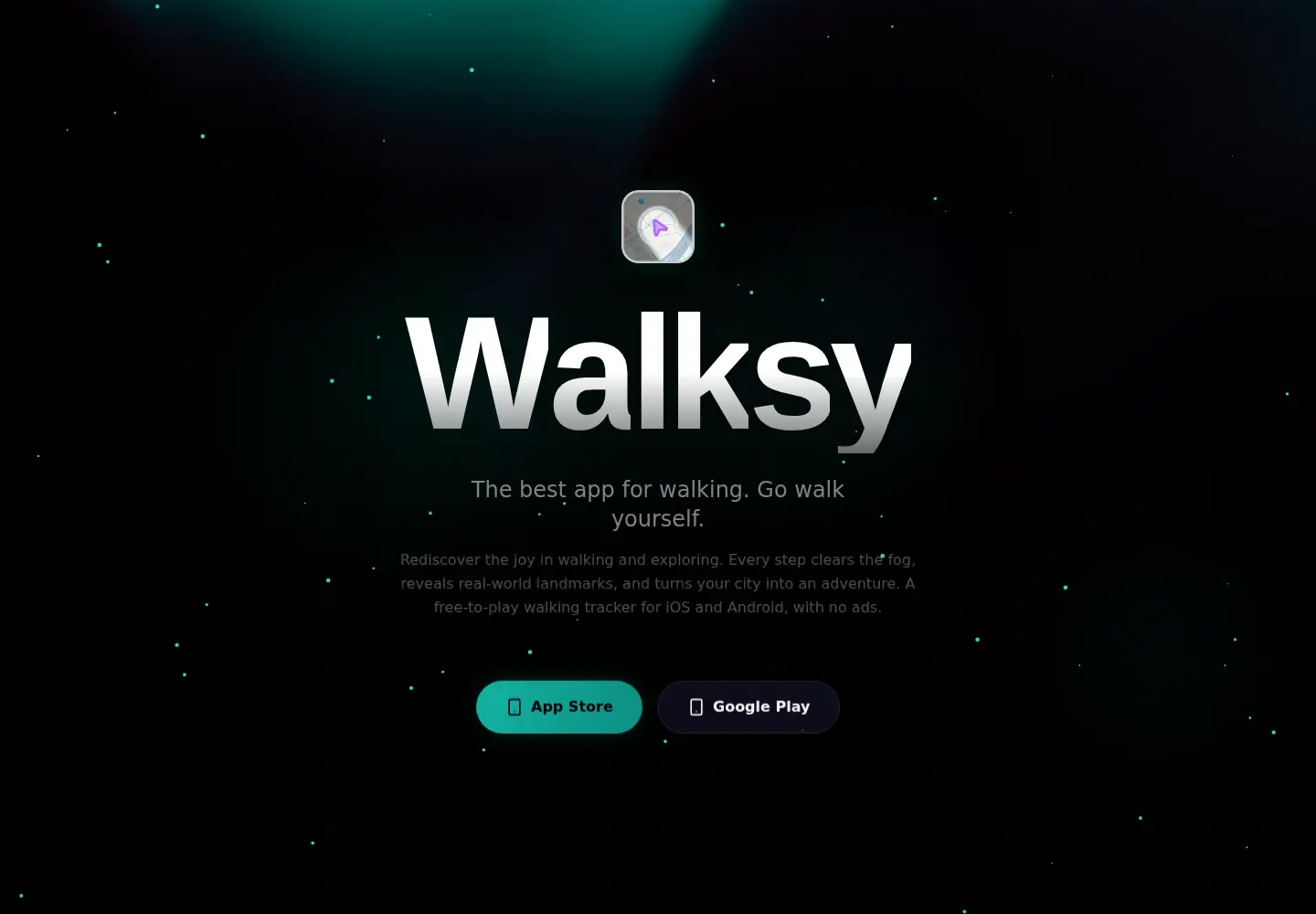 Screenshot of walkoff.fitness