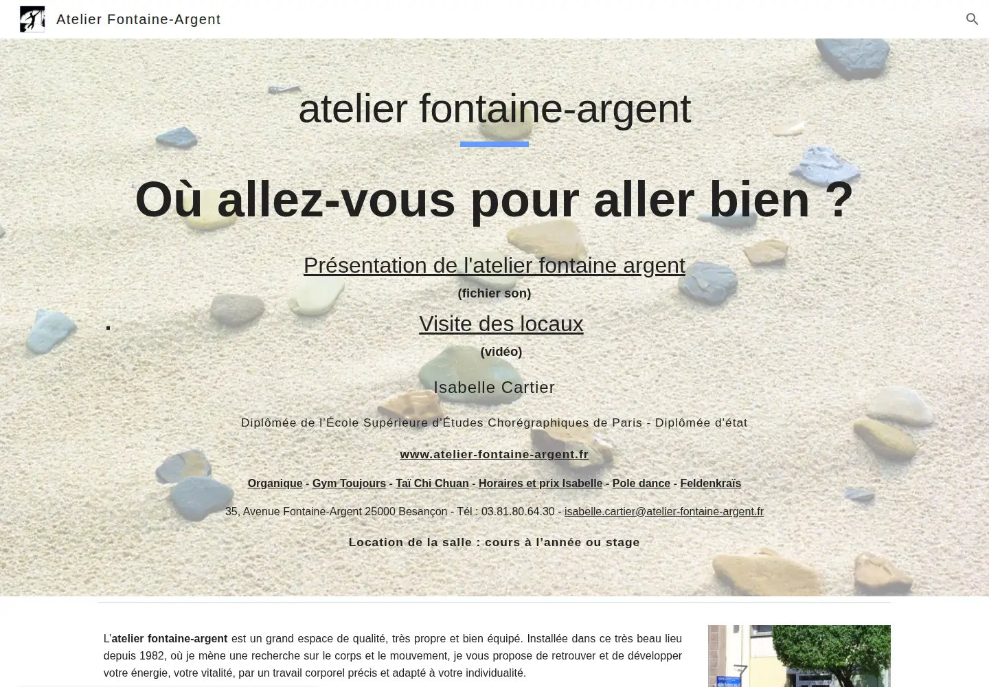 Screenshot of atelier-fontaine-argent.fr