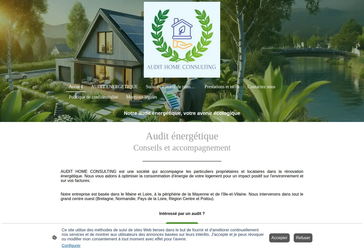 Screenshot of audithome-consulting.fr