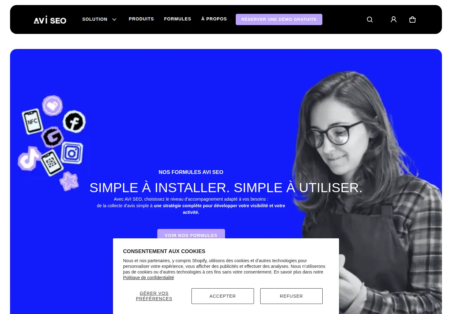 Screenshot of avi-seo.fr