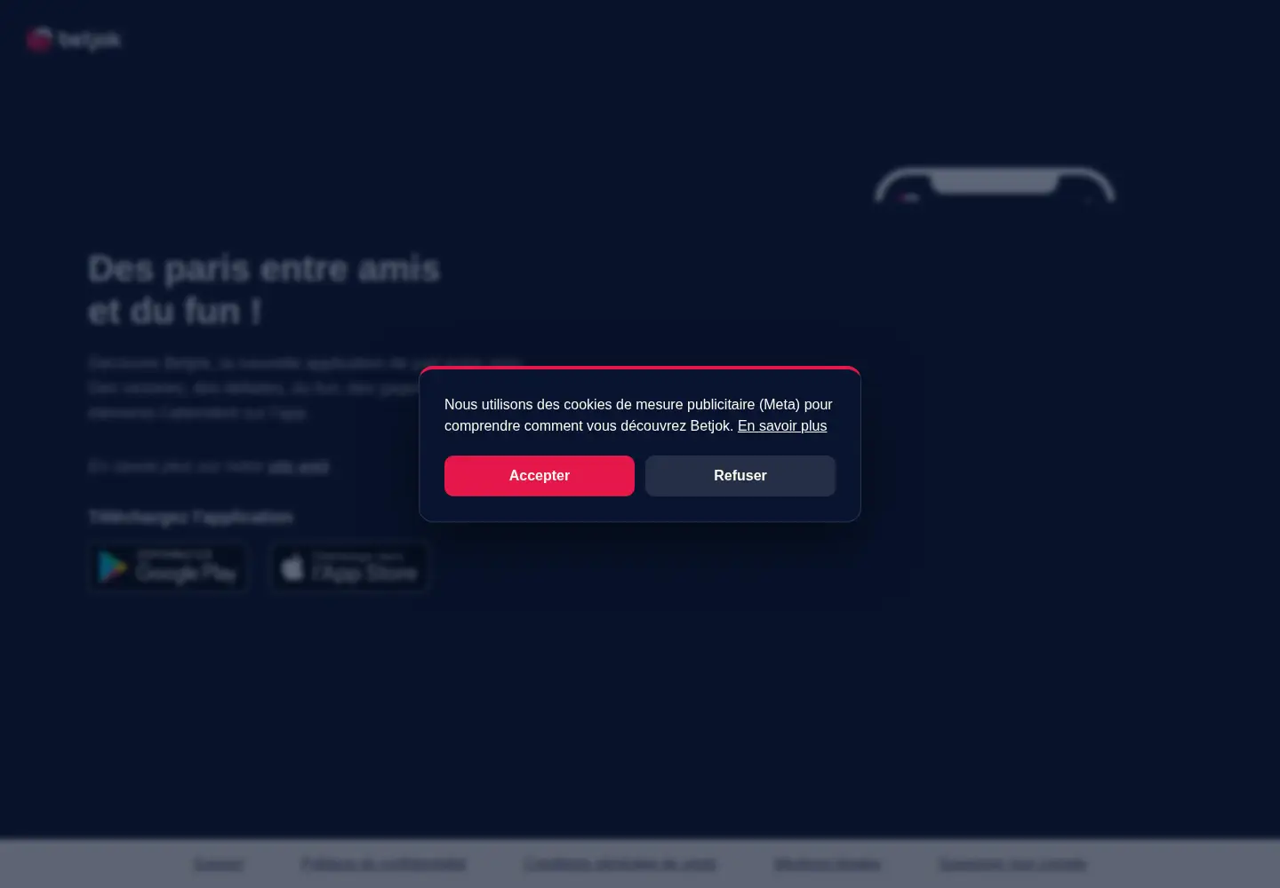 Screenshot of betjok.fr