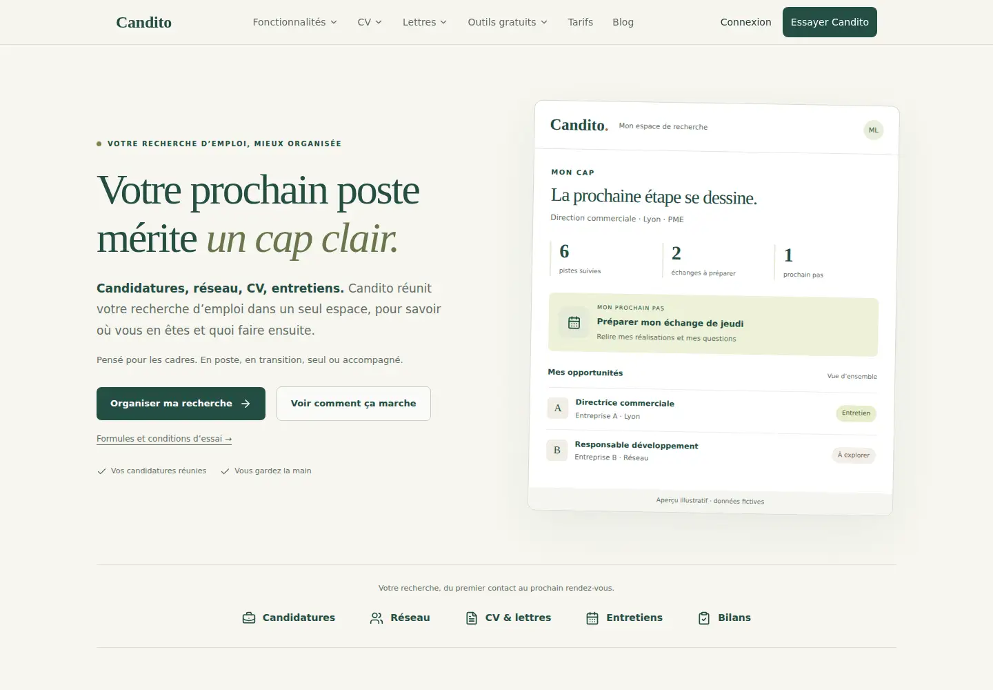 Screenshot of candito.fr