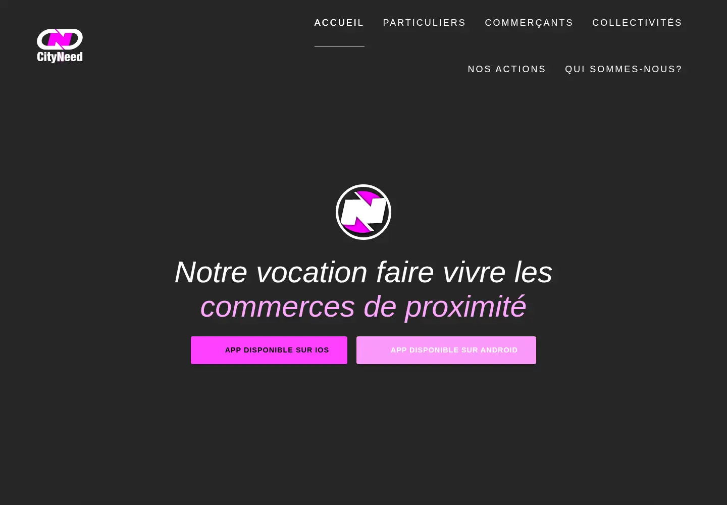 Screenshot of cityneed.fr