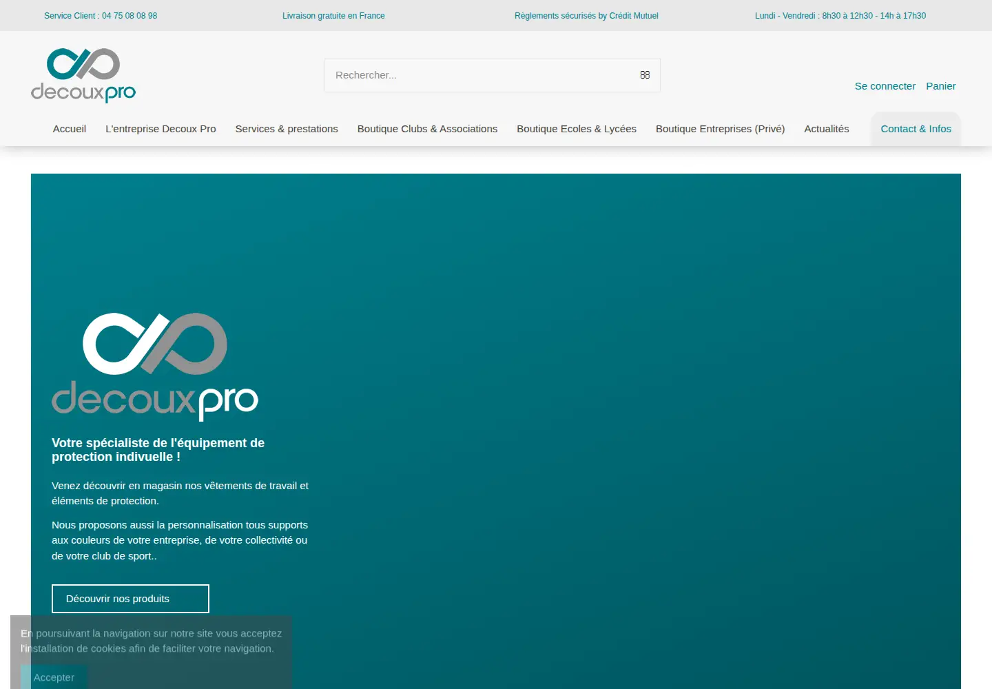 Screenshot of decouxpro.fr