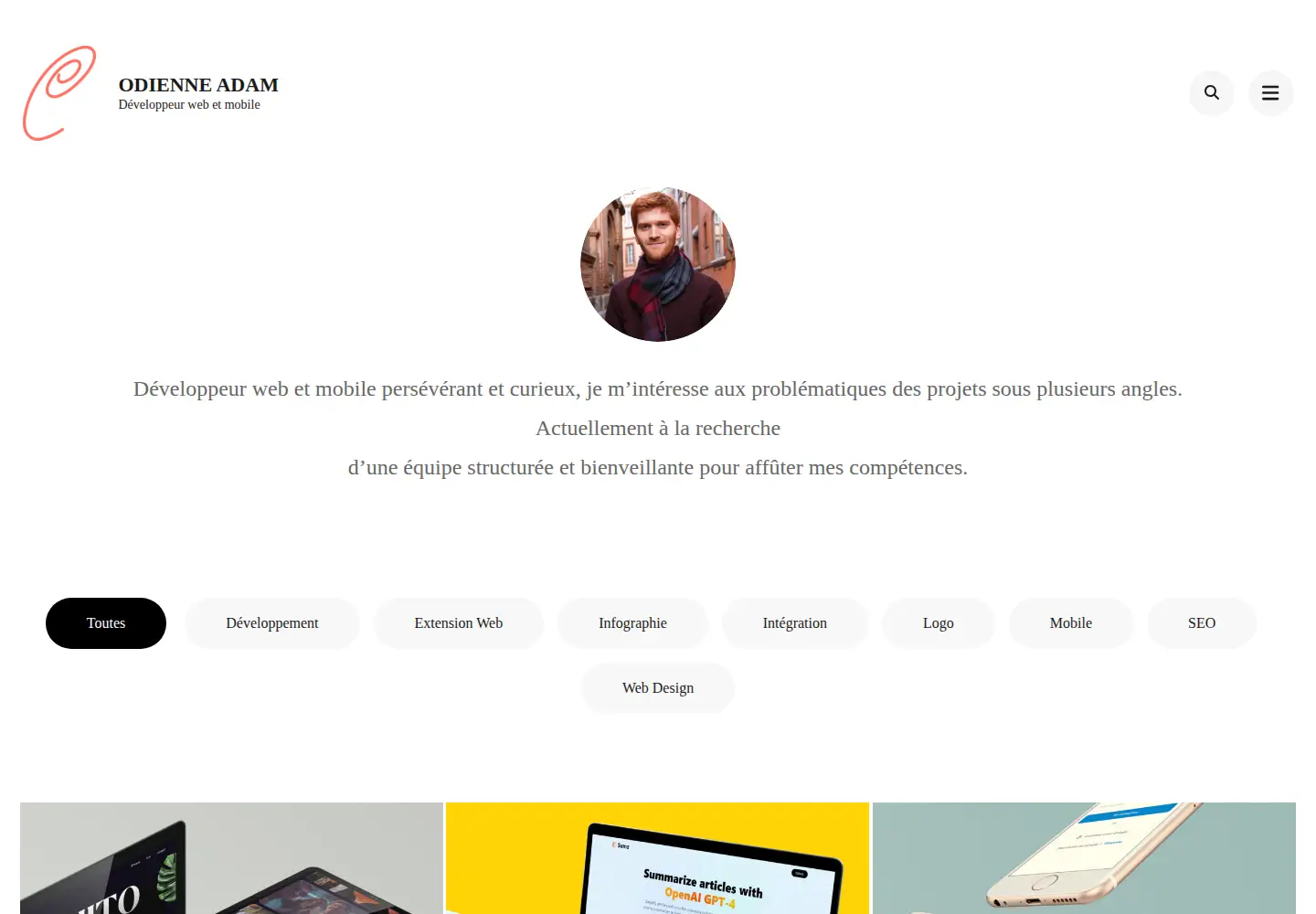 Captured homepage of digitalis-studio.fr in the current scan