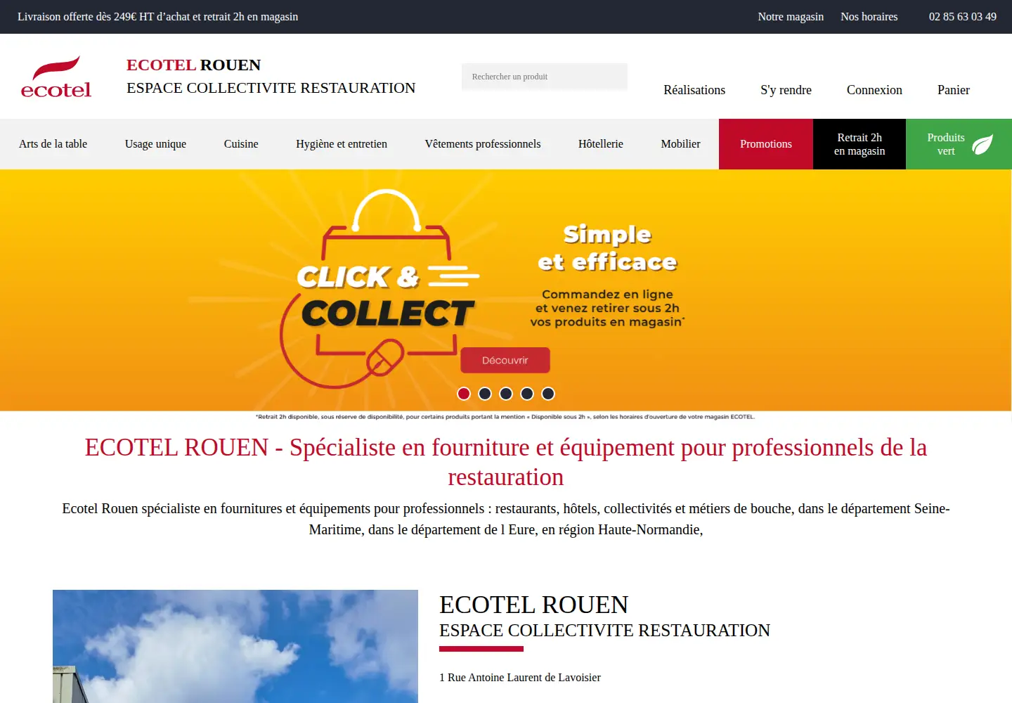 Screenshot of ecotel-rouen.fr