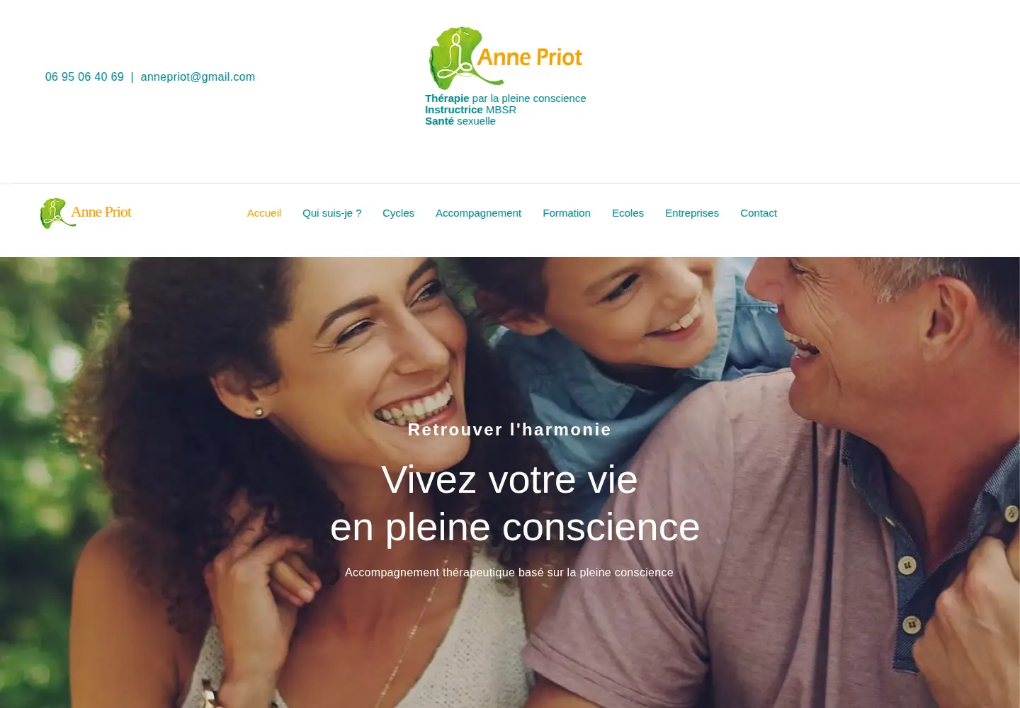 Screenshot of etre-conscient.fr