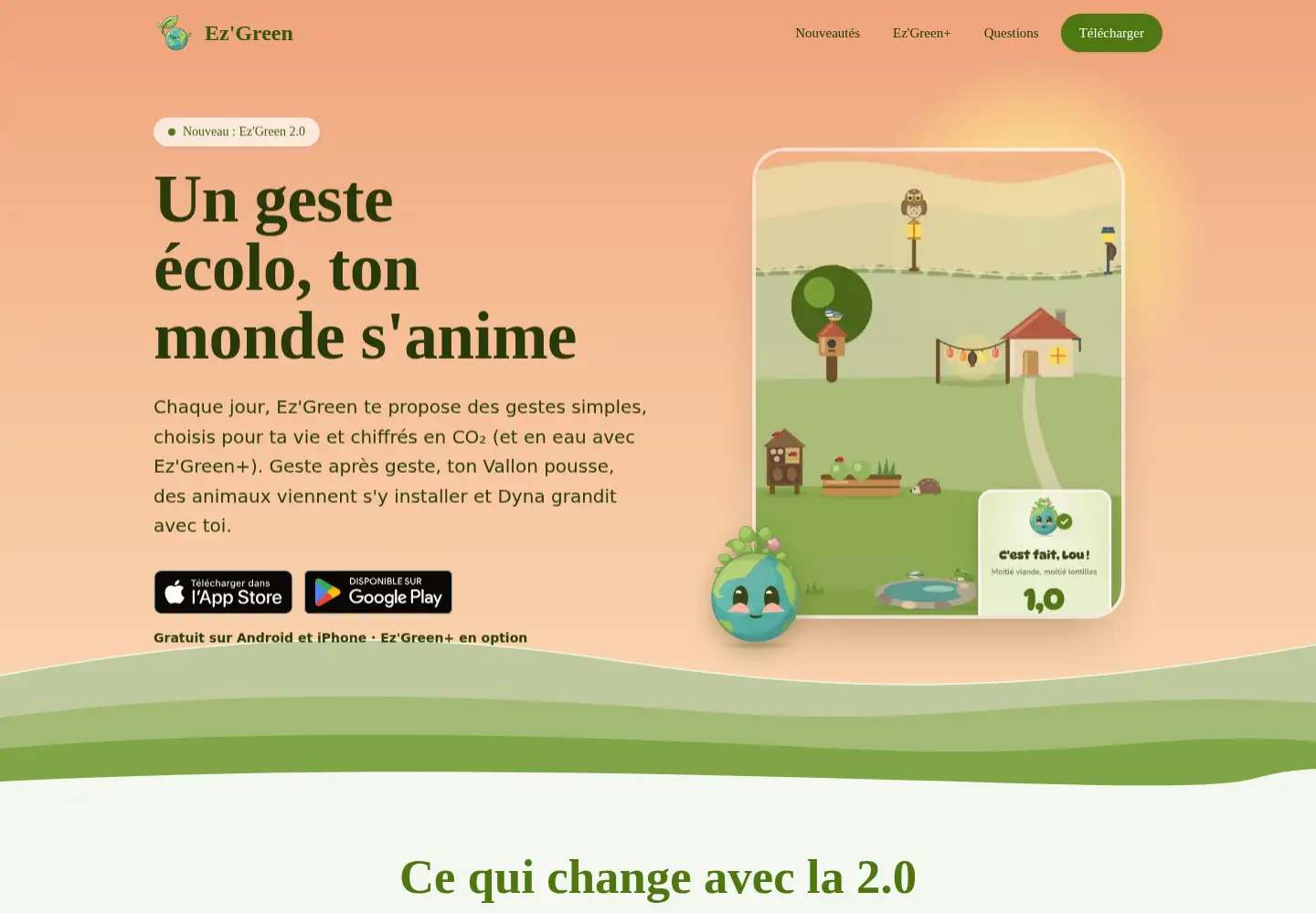 Screenshot of ezgreen.fr